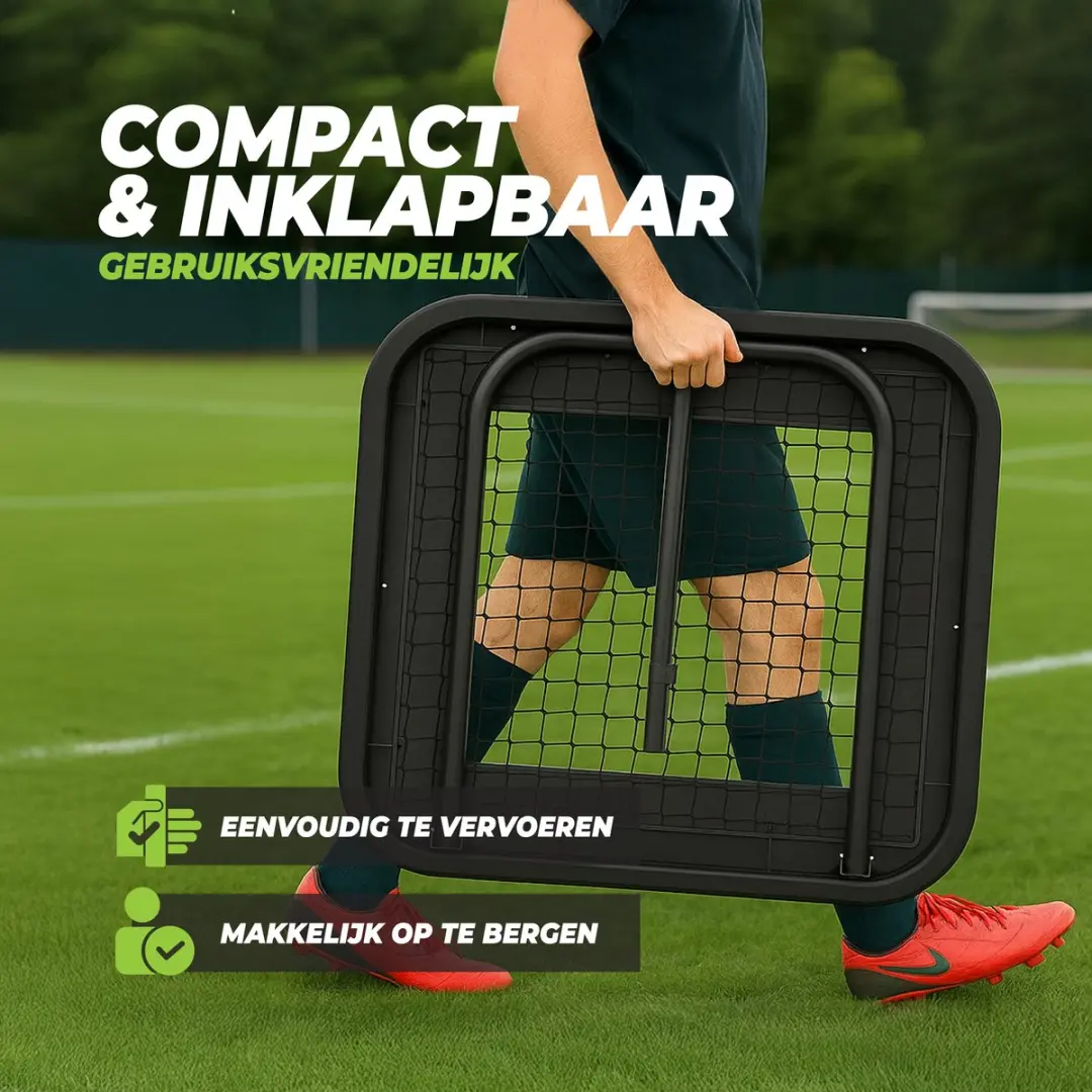 VirtuFit Rebounder Pro Kickback 84x84cm - Zwart - afbeelding 6 van 6