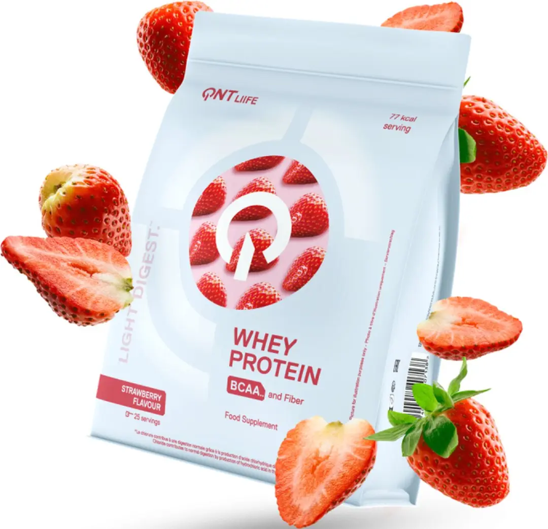 QNT Light Digest Whey Protein Aardbei 500g