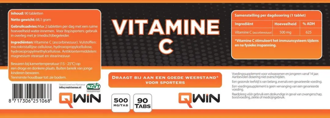 QWIN Vitamine C 90 Tabletten