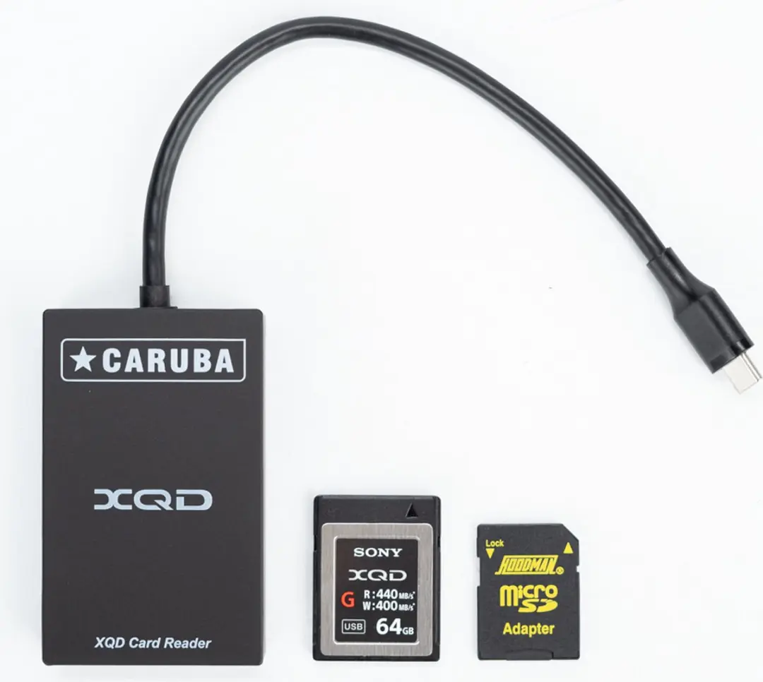 Caruba D210051 2-in-1 Cardreader XQD+SD USB-C - Zwart
