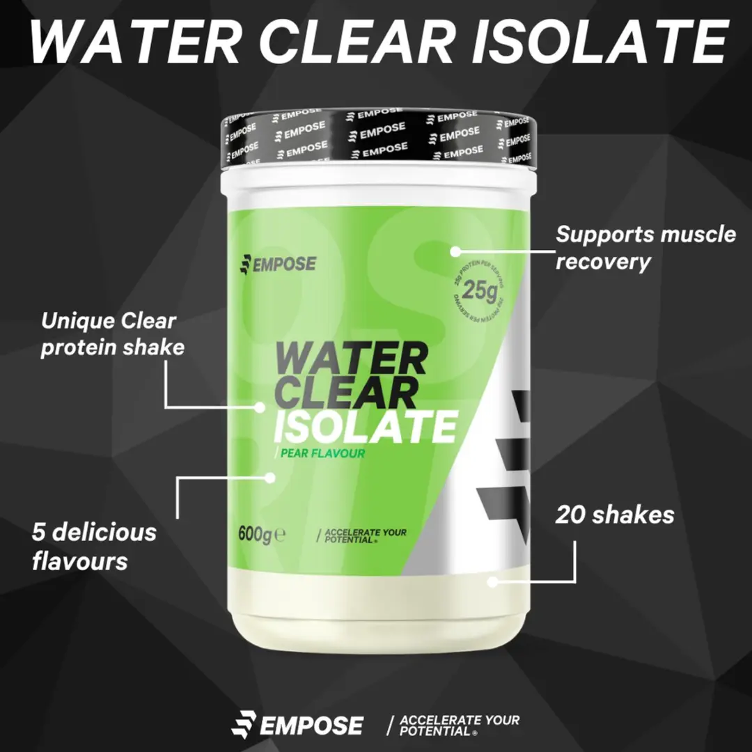 Empose Nutrition Clear Whey Isolate Eiwitpoeder Peer 600g - afbeelding 6 van 6
