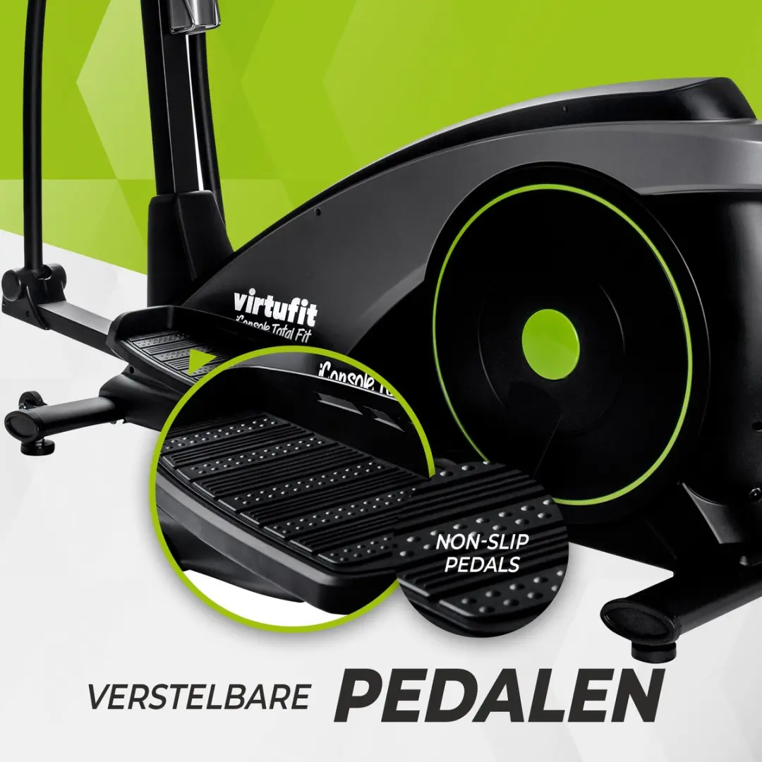 VirtuFit iConsole Ergometer Crosstrainer - 32 Weerstanden - 22kg Vliegwiel - Zwart - afbeelding 6 van 6
