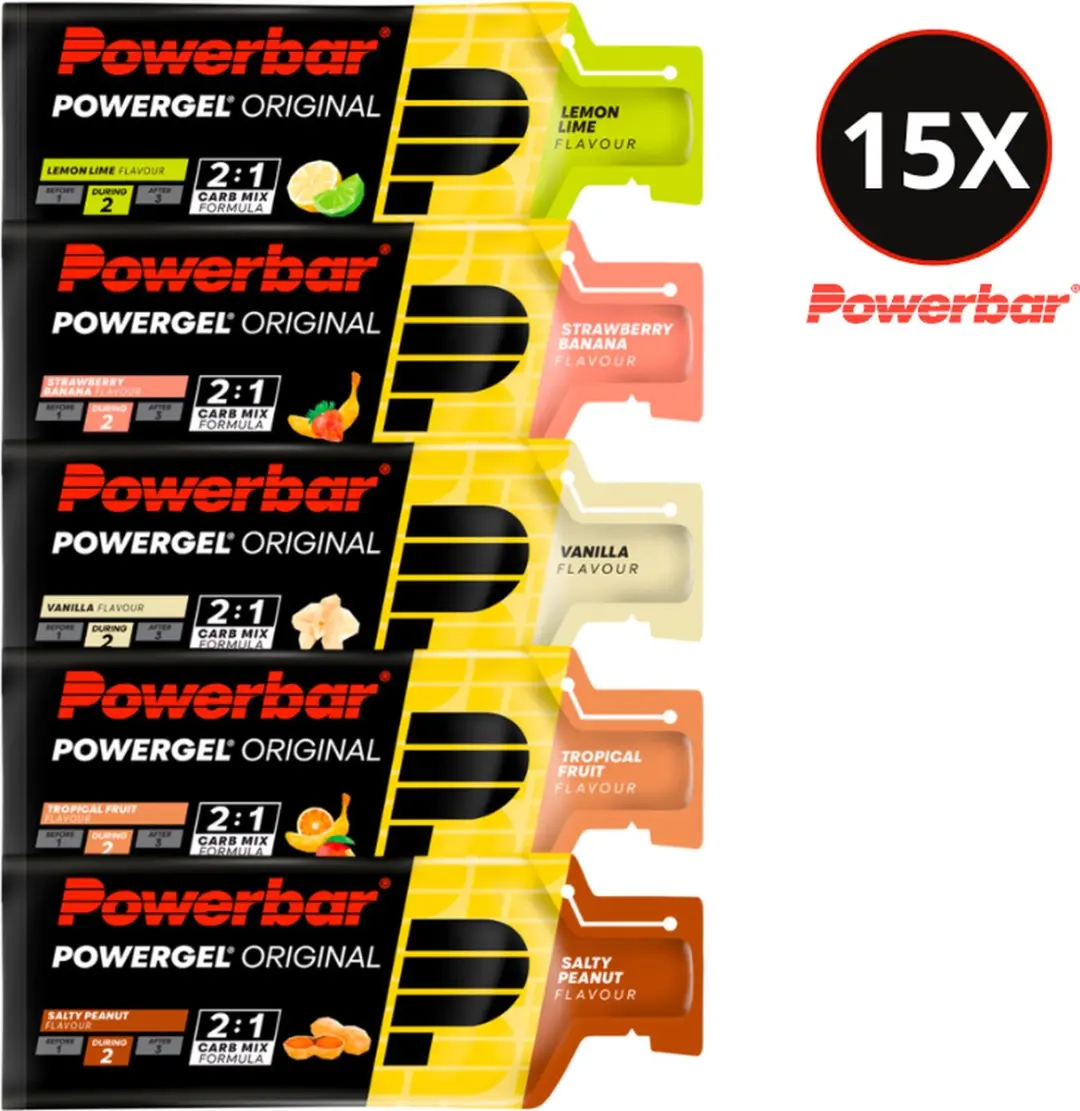 PowerBar Powergel Original Energiegels Mixpakket - 15x41g