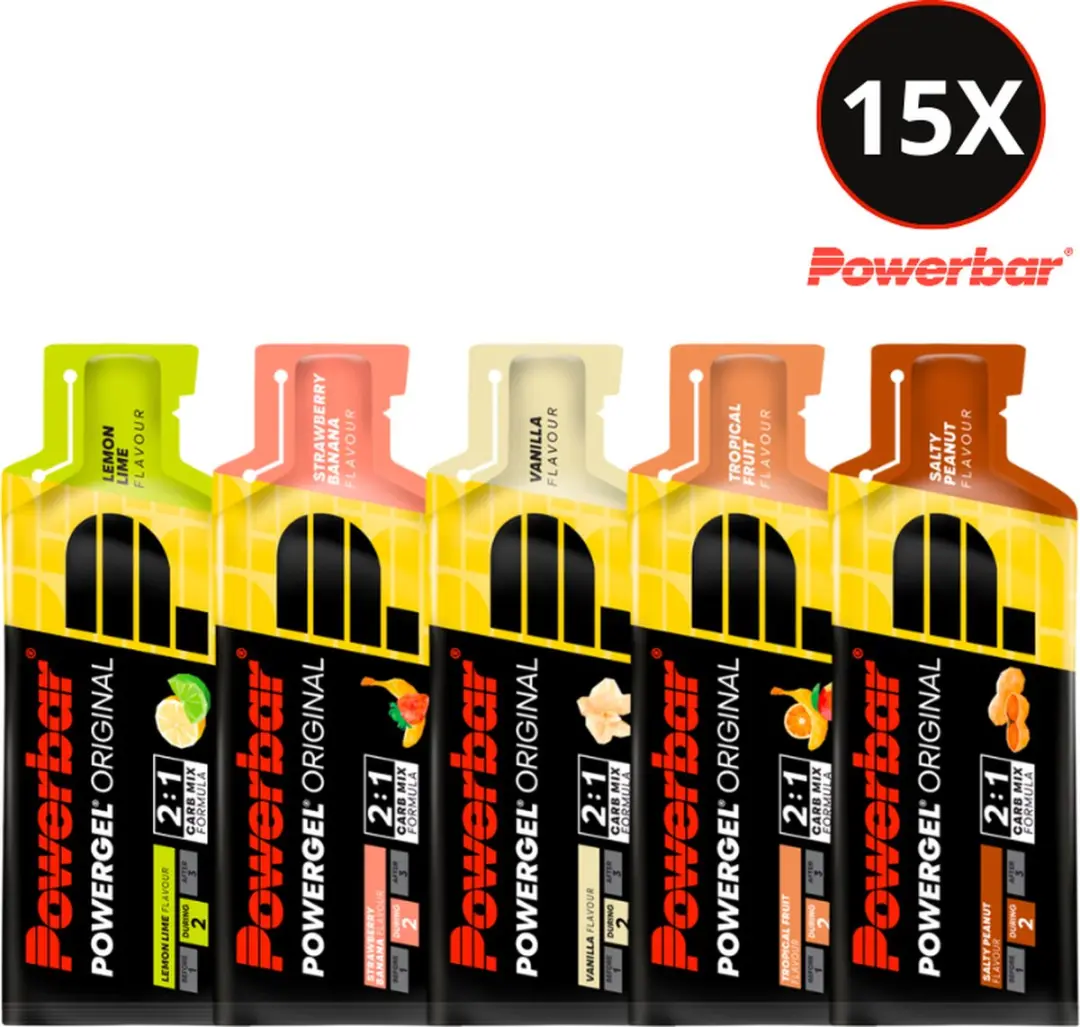 PowerBar Powergel Original Energiegels Mixpakket - 15x41g