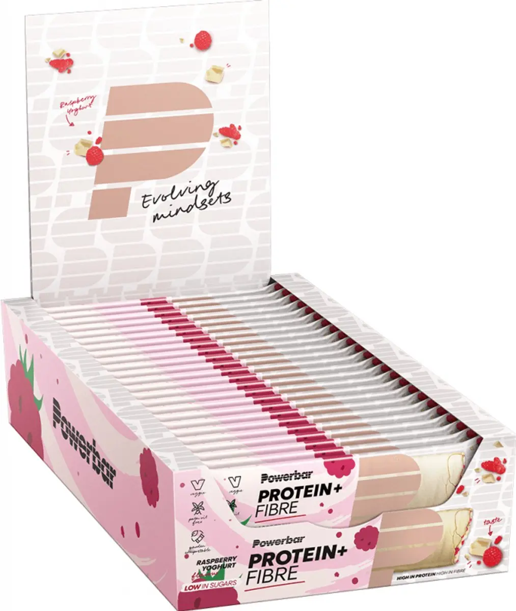 PowerBar Protein+ Fibre Raspberry Yoghurt - 16x35g - afbeelding 6 van 6