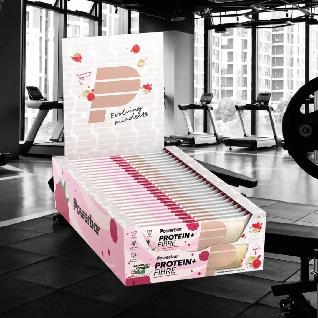PowerBar Protein+ Fibre Raspberry Yoghurt - 16x35g