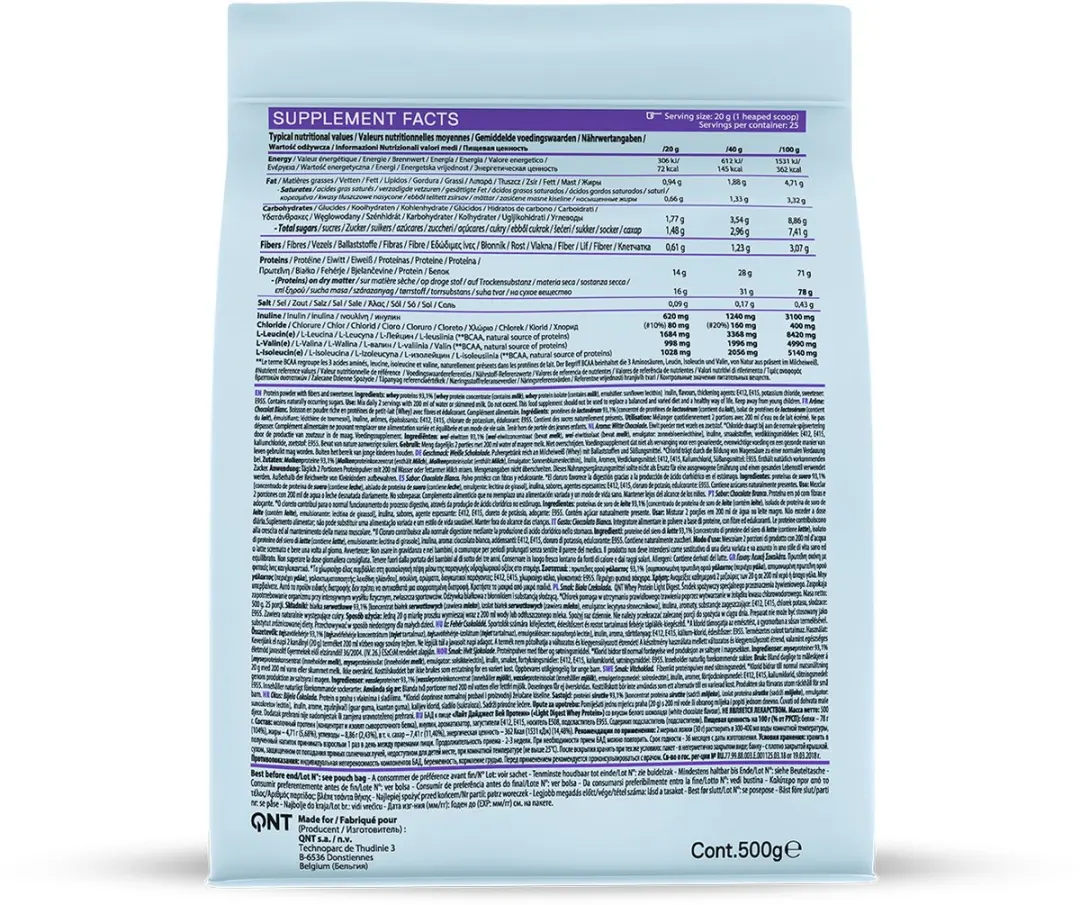 QNT Light Digest Whey Protein White Chocolate 500g