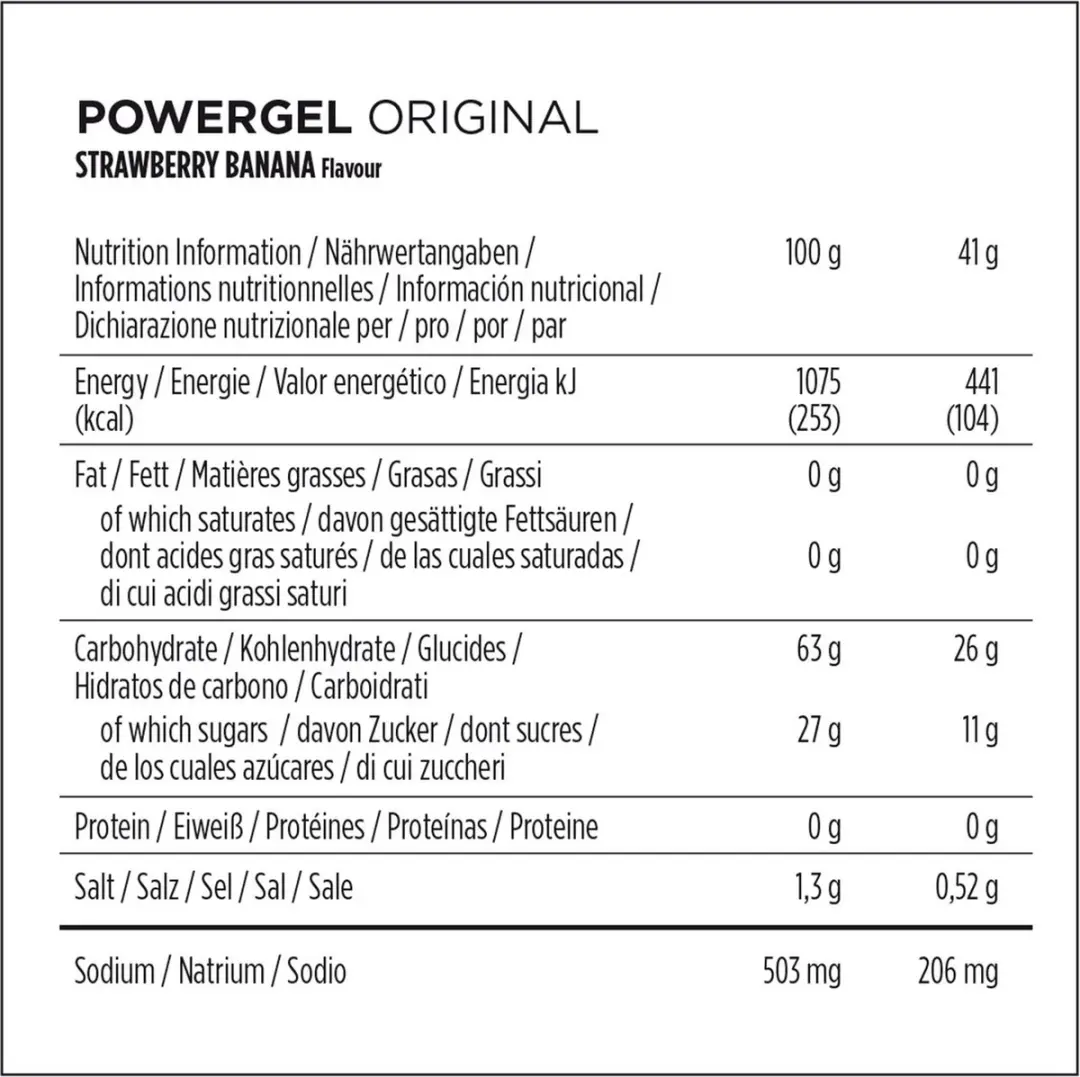 PowerBar PowerGel Energiegel 41g - 1 Zakje - Aardbei/Banaan