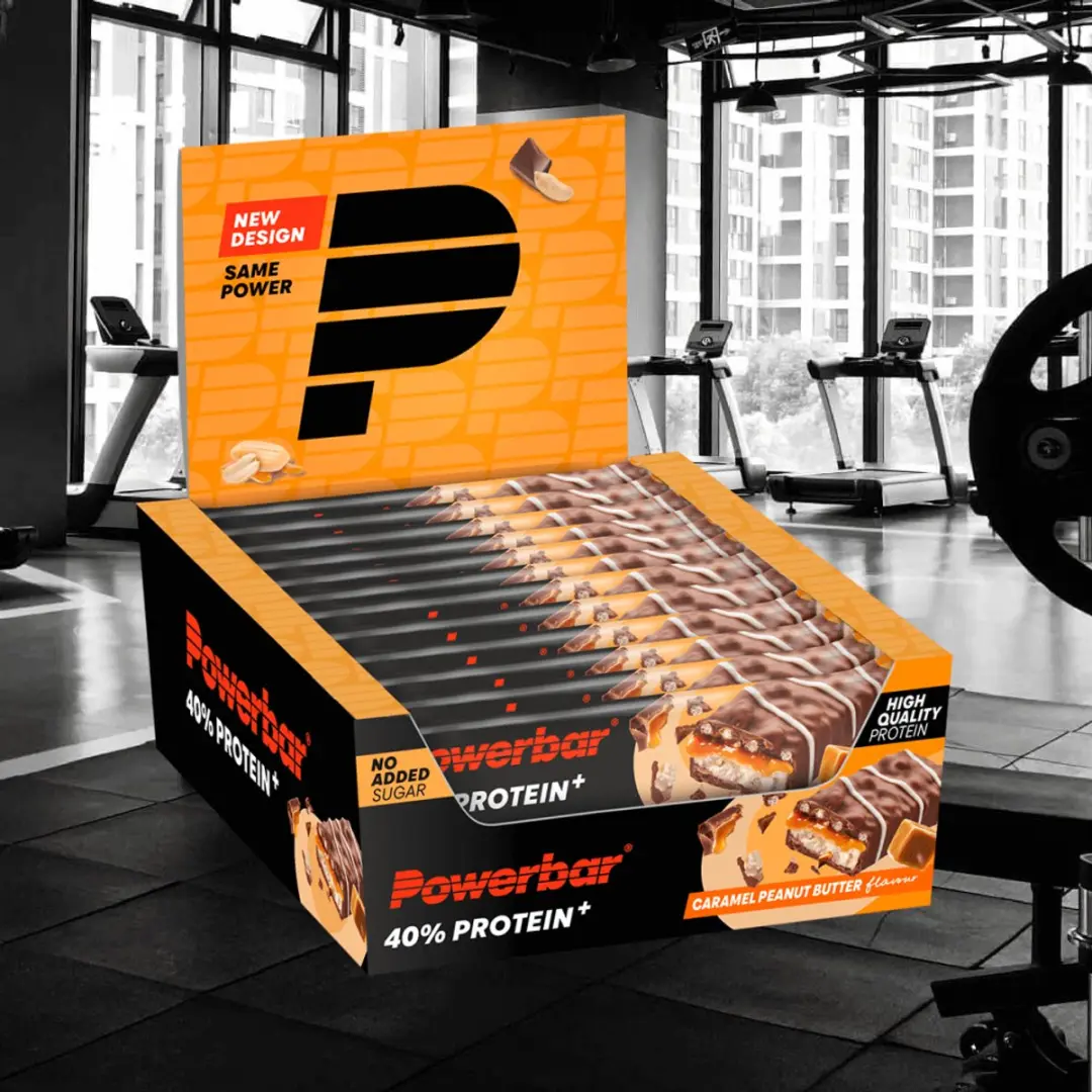 PowerBar Protein+ Caramel Peanut Butter Eiwitreep - 12x40g