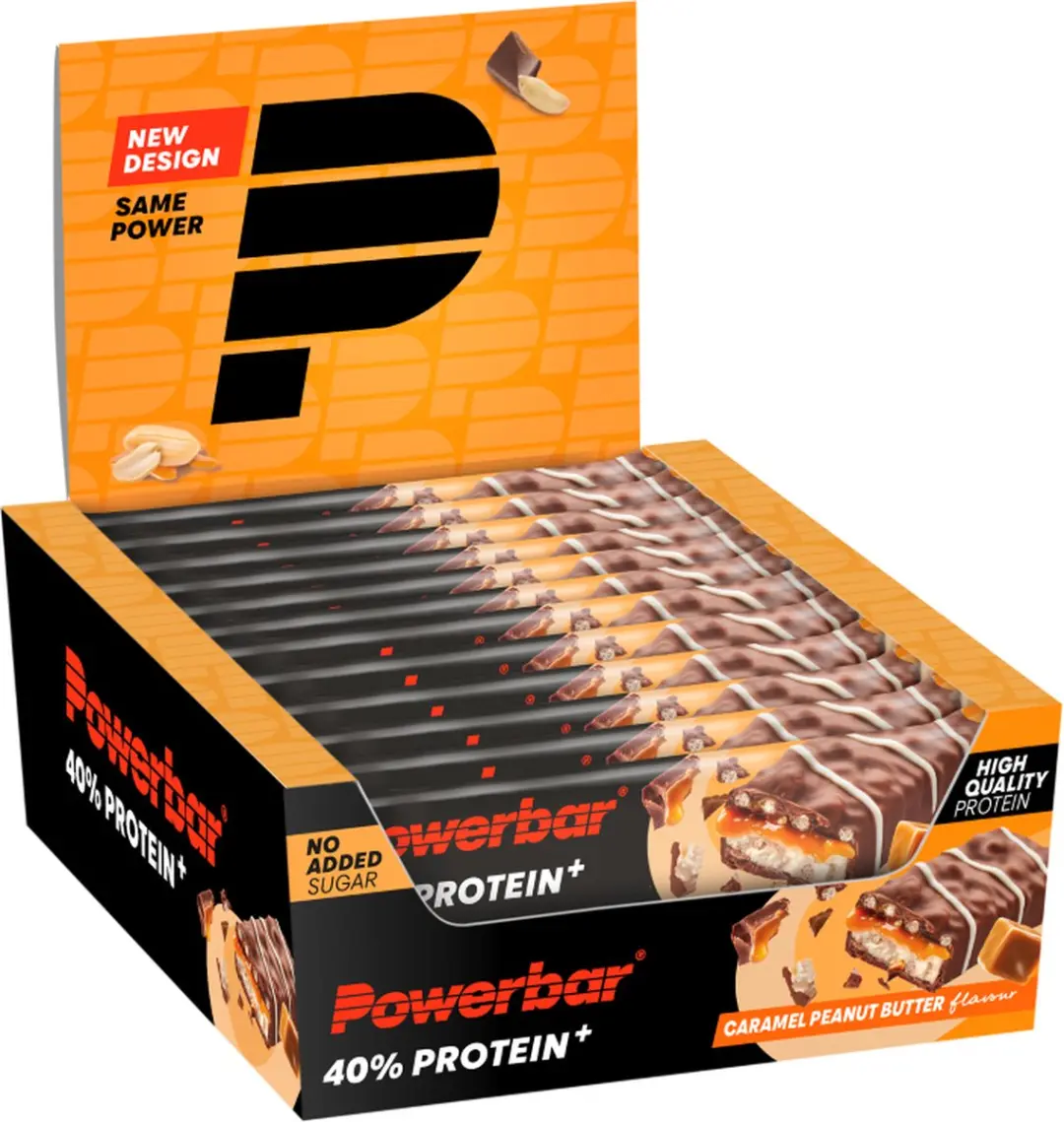 PowerBar Protein+ Caramel Peanut Butter Eiwitreep - 12x40g