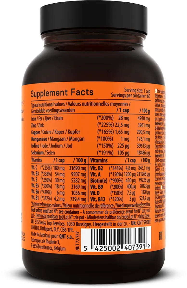 QNT Daily Vitamins 60 Capsules
