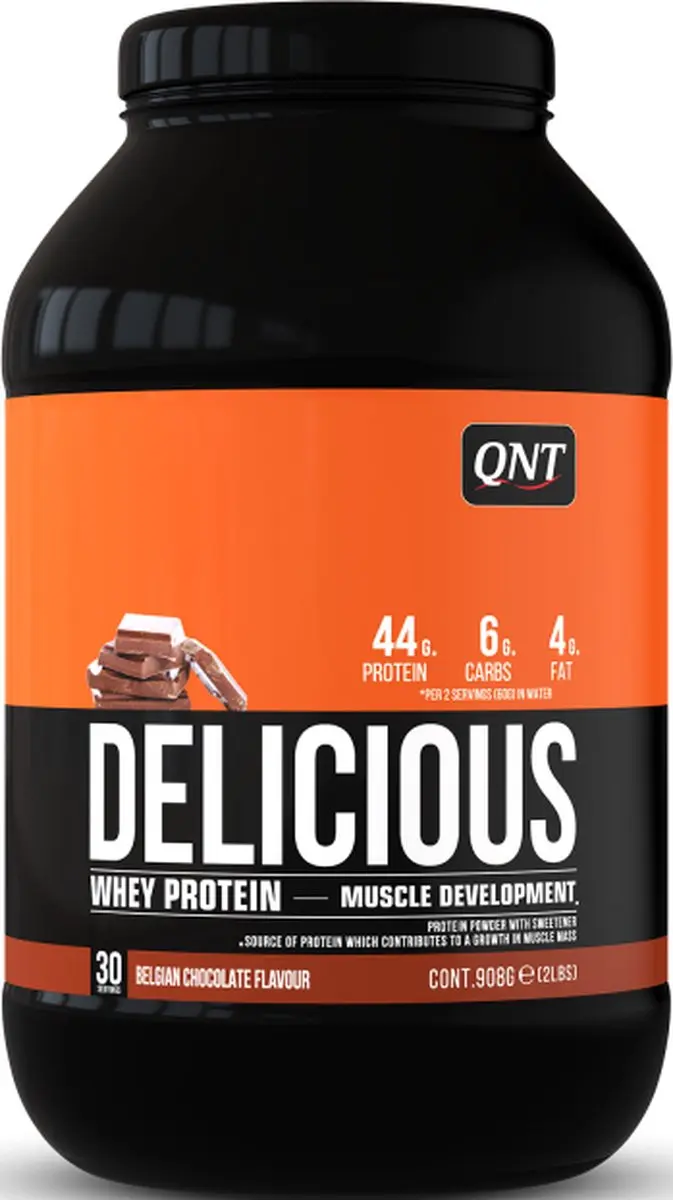 QNT Delicious Whey Chocolade 908g