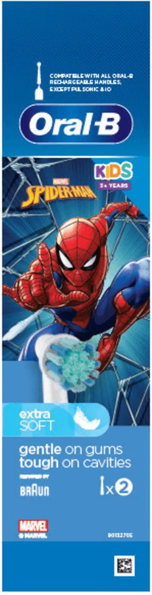 Oral-B Kids Spiderman Opzetborstels - 2 Stuks