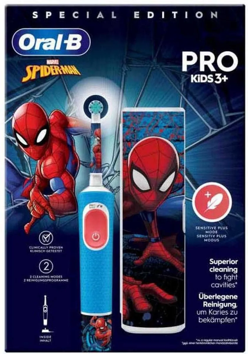 Oral-B Kids Spiderman Opzetborstels - 2 Stuks - afbeelding 6 van 6