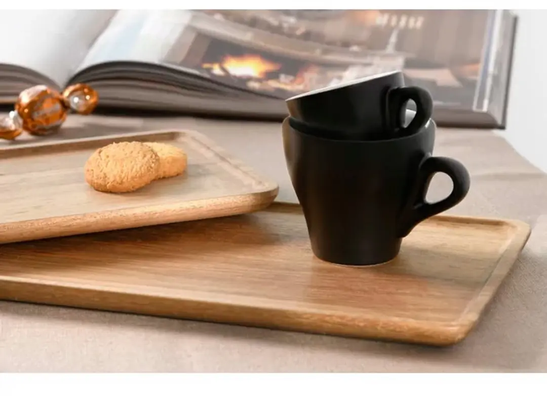 Inspire Aroma Matt Cappuccino Kopjes 260ml - 6 Stuks - Mat Zwart