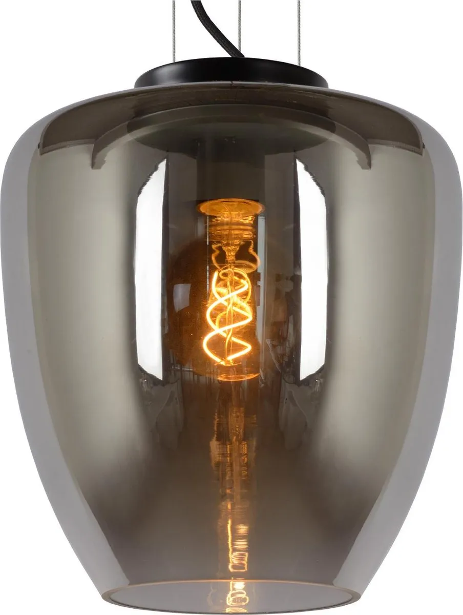 Lucide Floriën Hanglamp Ø28cm - Fumé