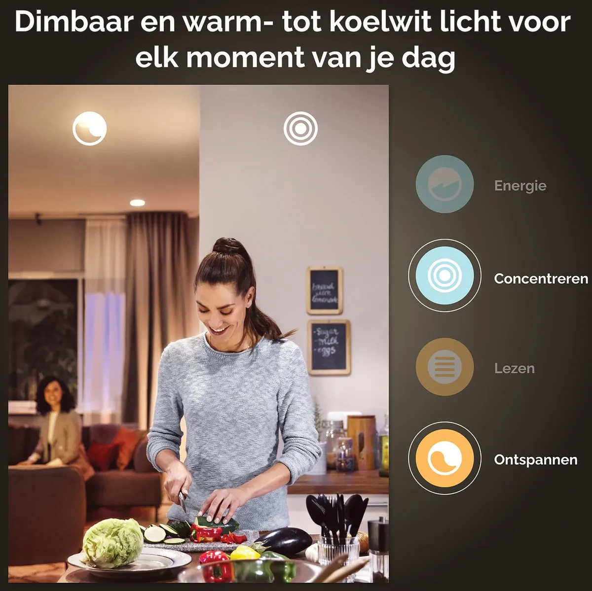 Philips Hue Kaarslamp E14 Mat - 5,2W Bluetooth