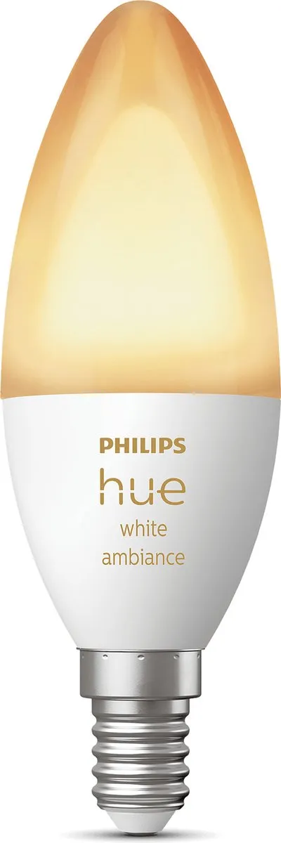 Philips Hue Kaarslamp E14 Mat - 5,2W Bluetooth