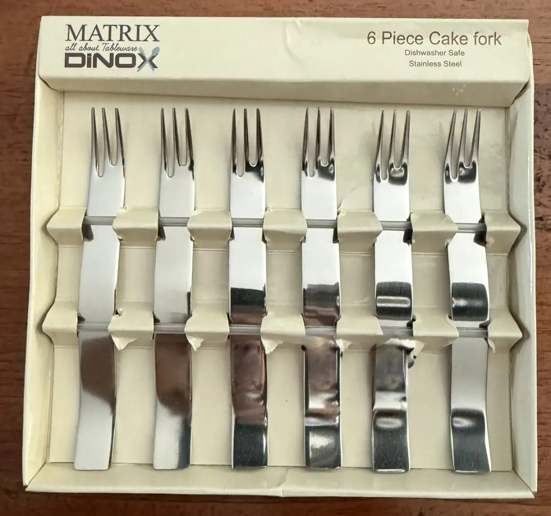 Matrix Dinox Taartvorkset 6 Stuks - Zilver