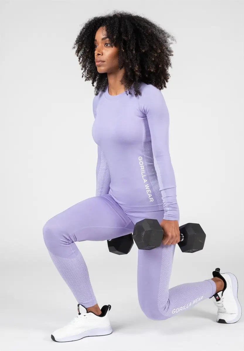 Gorilla Wear Selah Seamless Long Sleeve - Lila M/L