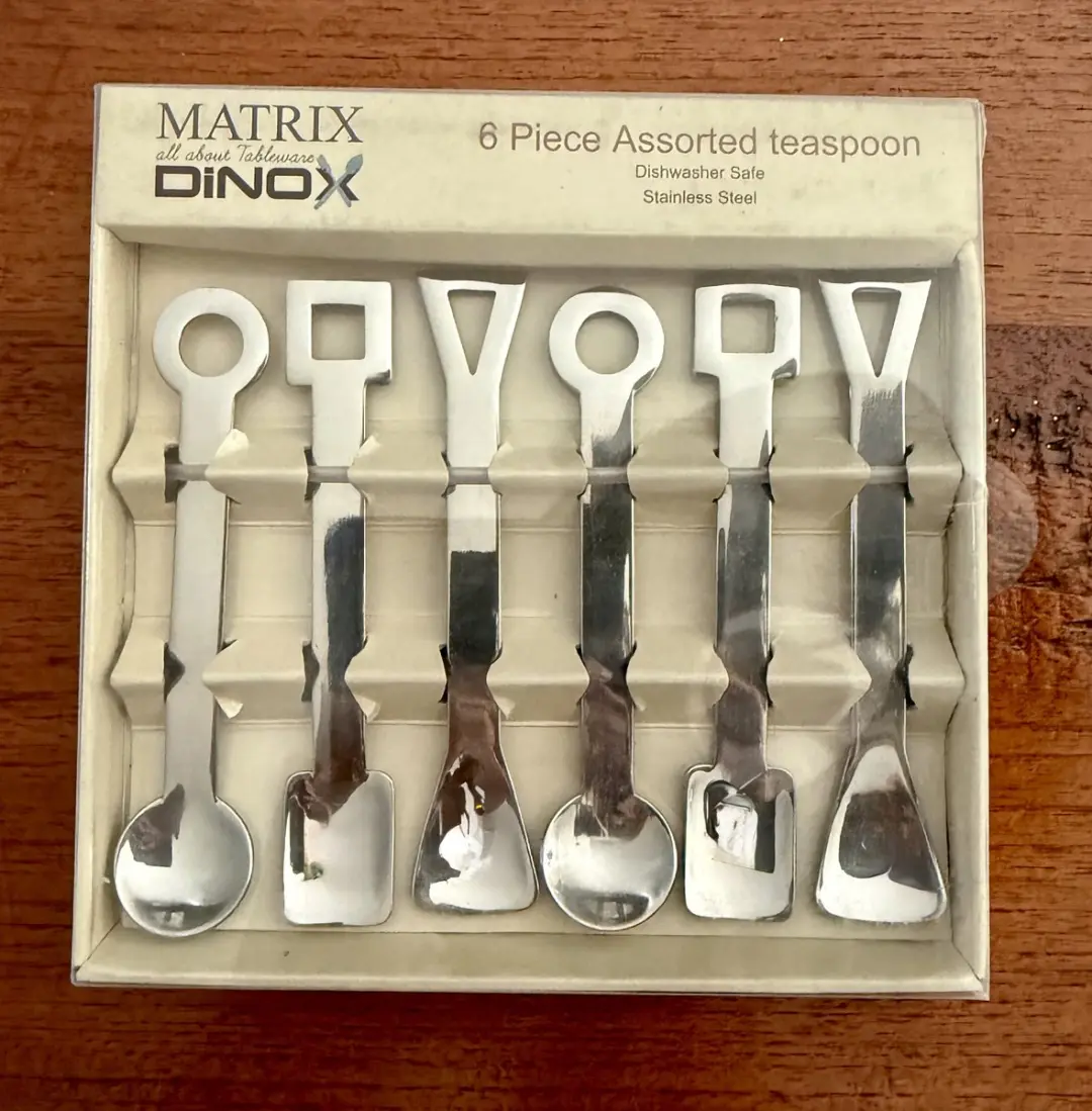 Matrix Dinox Geassorteerde Theelepelset 6 Stuks