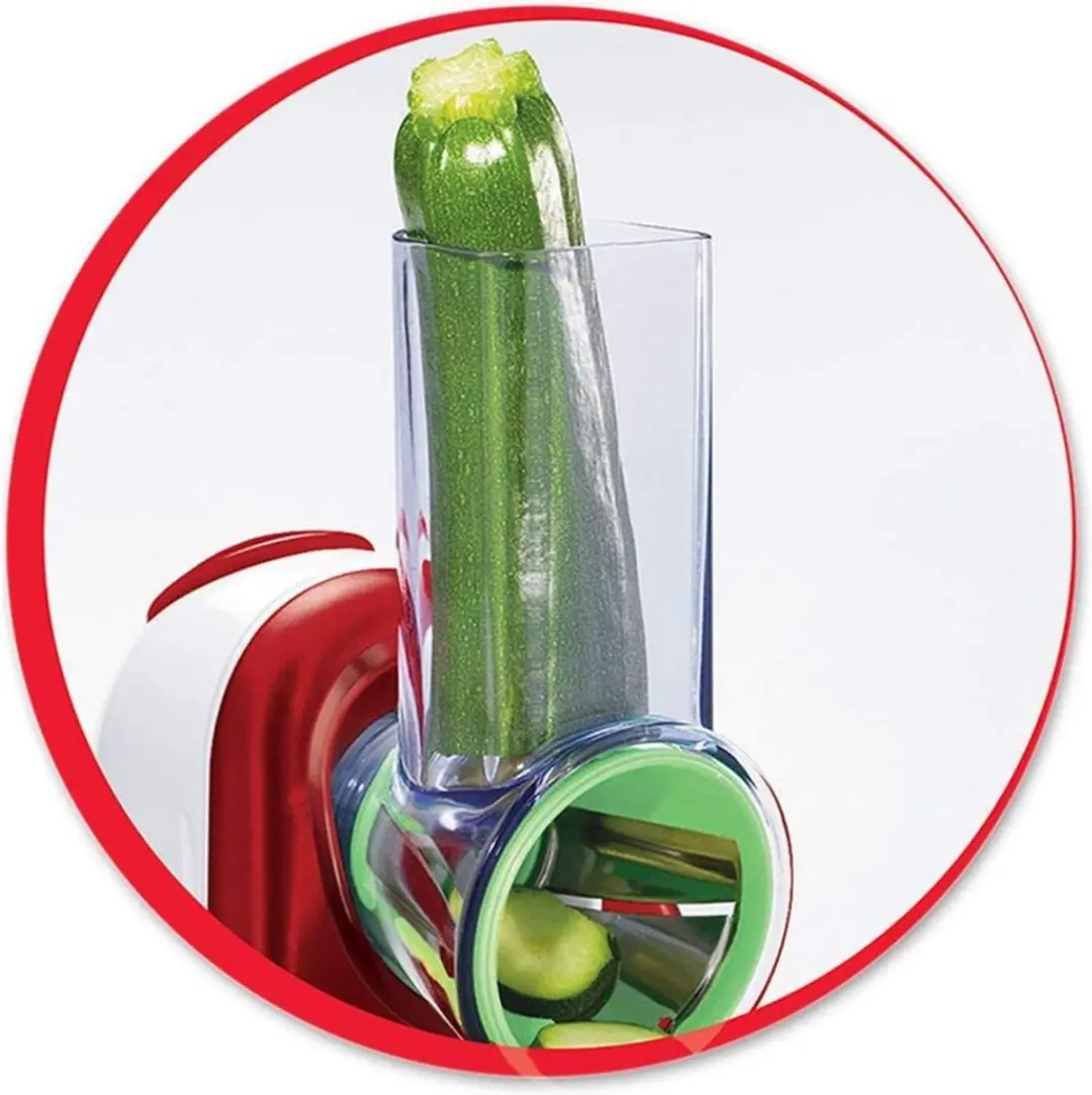 Moulinex Luxe Groentensnijder - Mandoline met uien- en frietsnijder - Wit/Rood