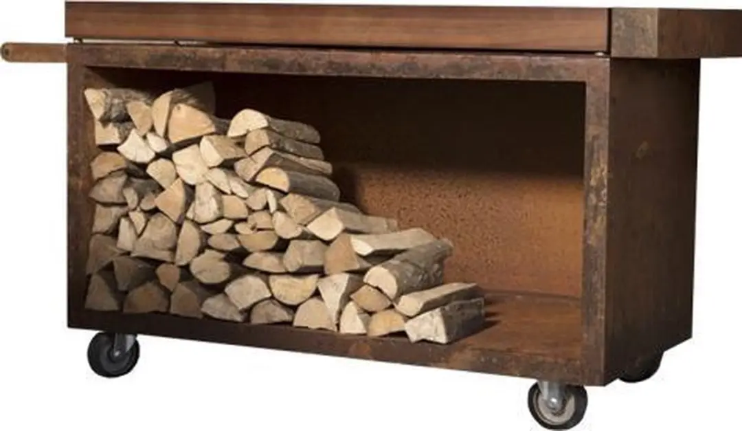 Ofyr Mise en Place Table Corten 135 PRO Teakhout - Grijs