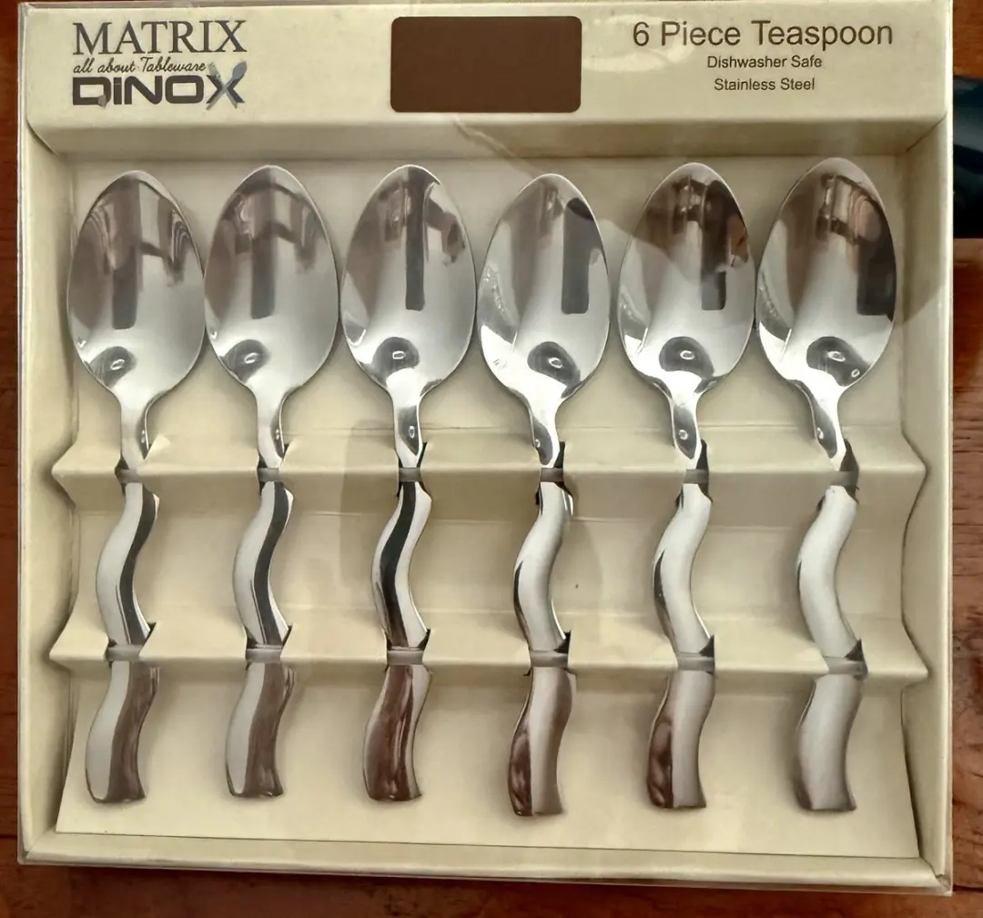 Matrix Dinox Theelepelset 6 Stuks - Zilver
