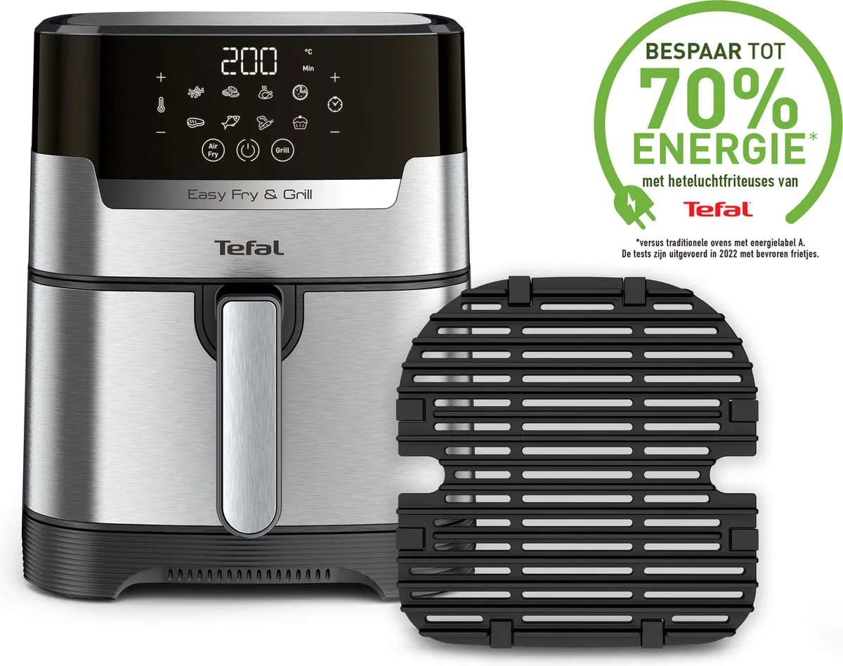 Tefal Easy Fry & Grill Precision EY505D Airfryer 1550W - 4.2L - Roestvrij staal
