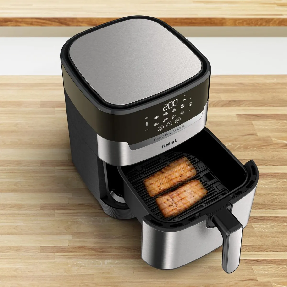 Tefal Easy Fry & Grill Precision EY505D Airfryer 1550W - 4.2L - Roestvrij staal - afbeelding 6 van 6
