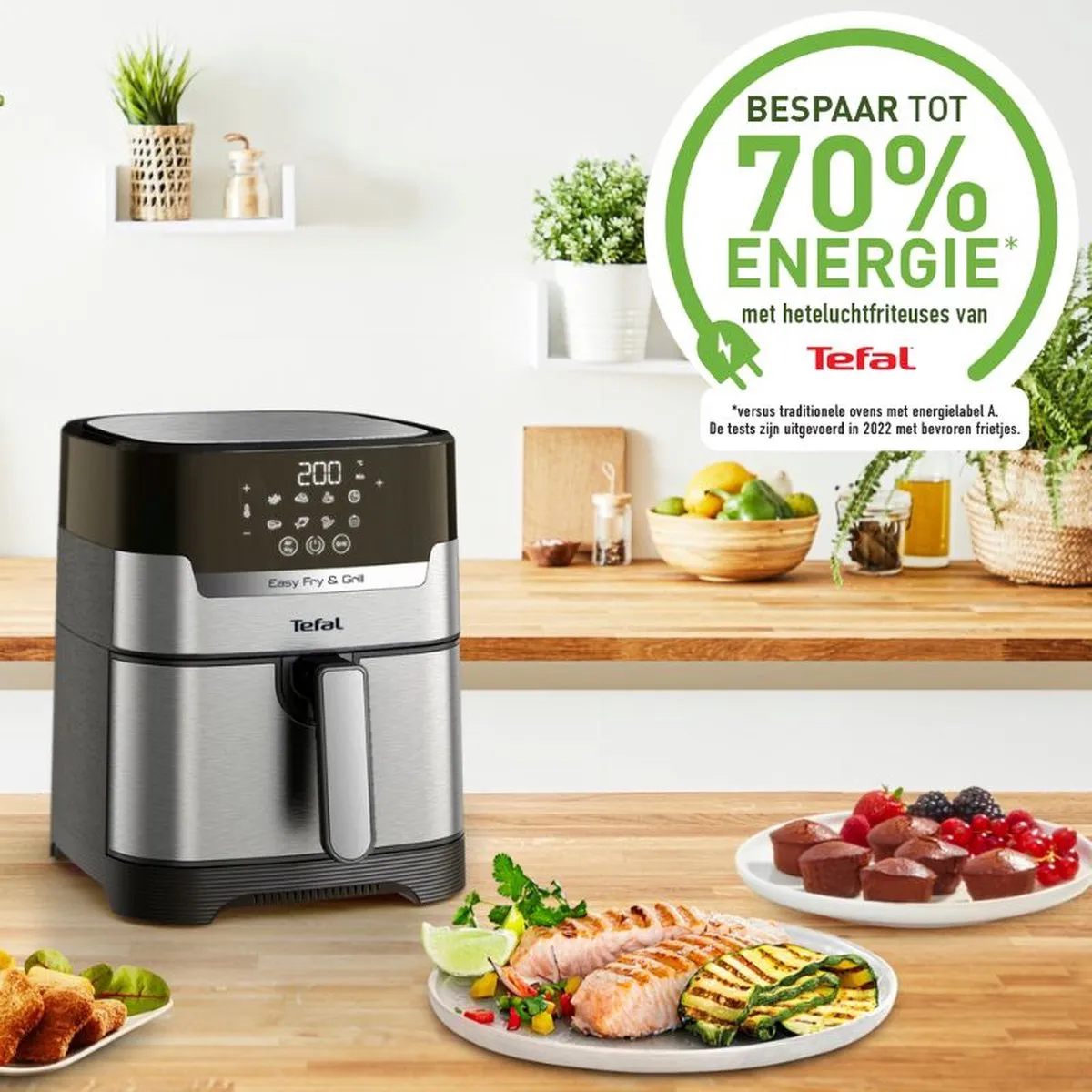 Tefal Easy Fry & Grill Precision EY505D Airfryer 1550W - 4.2L - Roestvrij staal