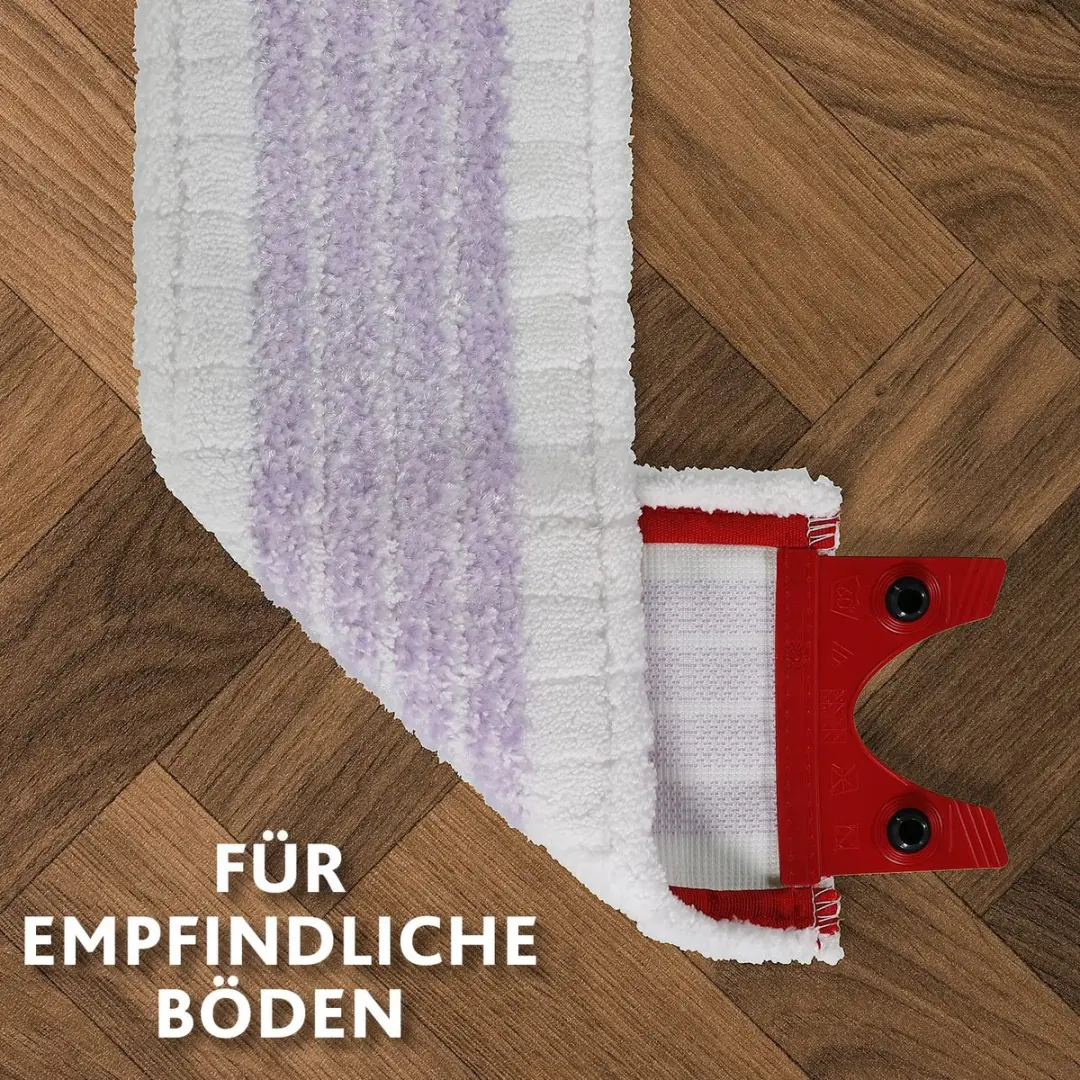 Vileda Vloervisser 2-in-1 Overtrek - Rood/Wit/Paars - afbeelding 2 van 3