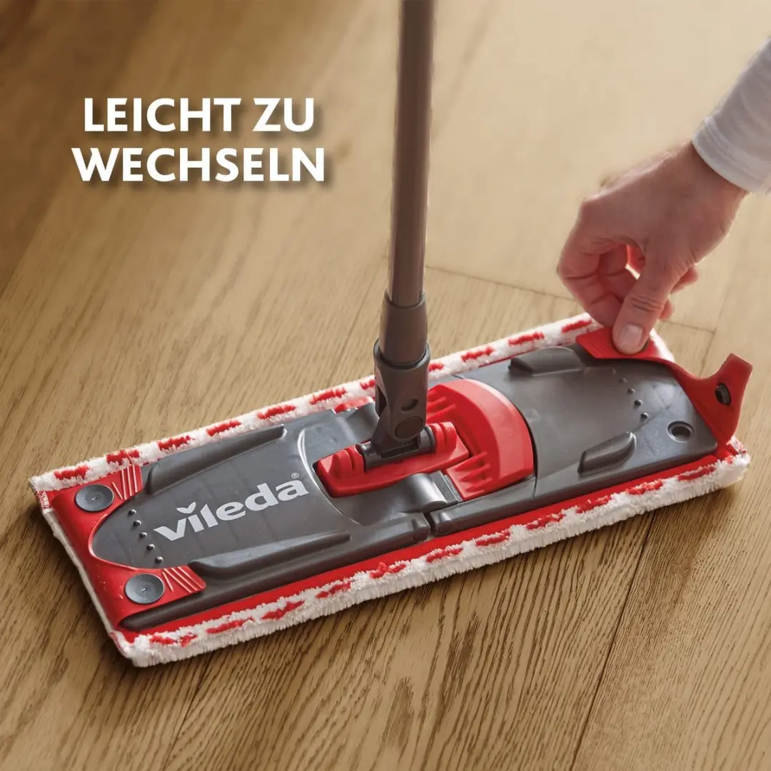 Vileda Vloervisser 2-in-1 Overtrek - Rood/Wit/Paars - afbeelding 3 van 3