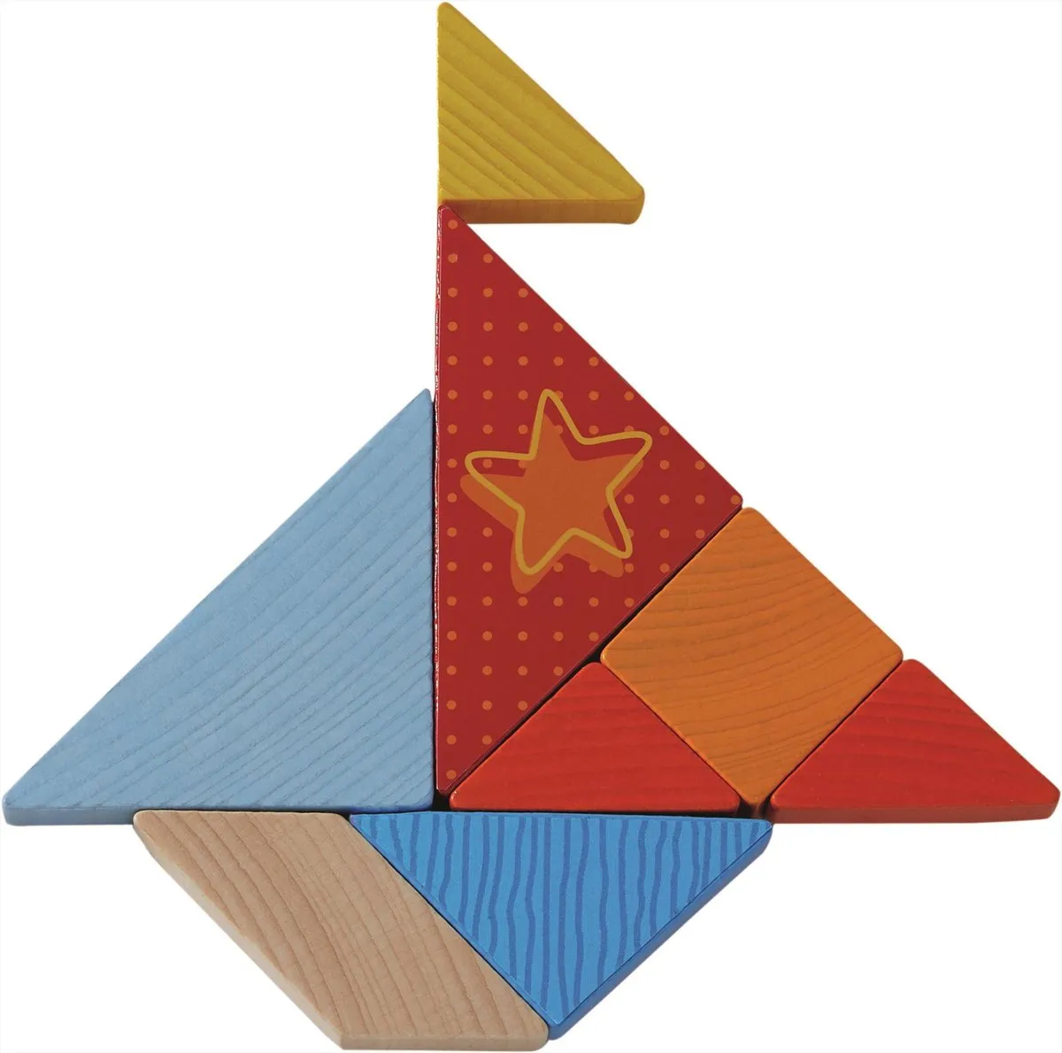 Haba Tangrammix Vormenspel - 21-delig Multicolor