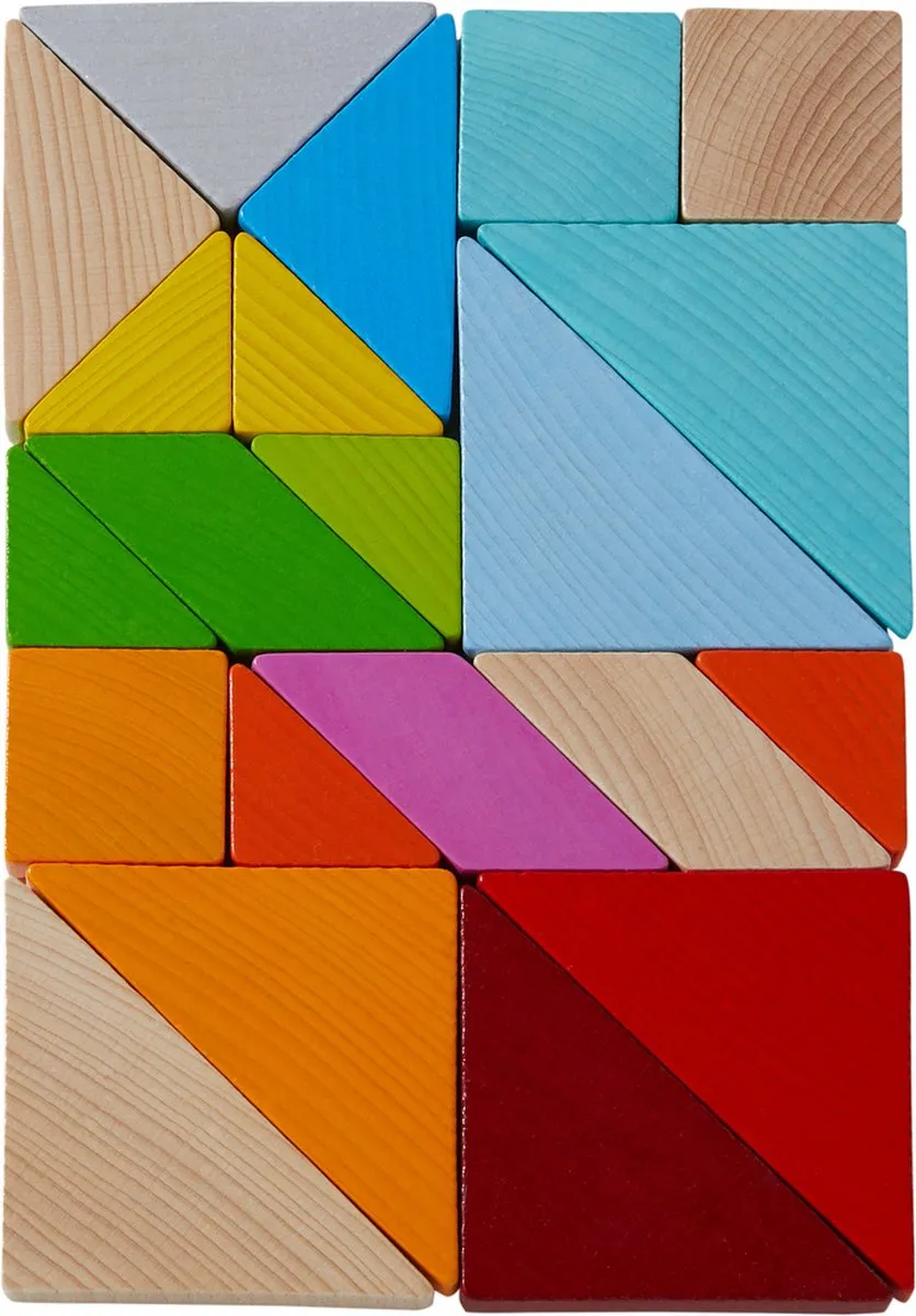 Haba Tangrammix Vormenspel - 21-delig Multicolor - afbeelding 6 van 6