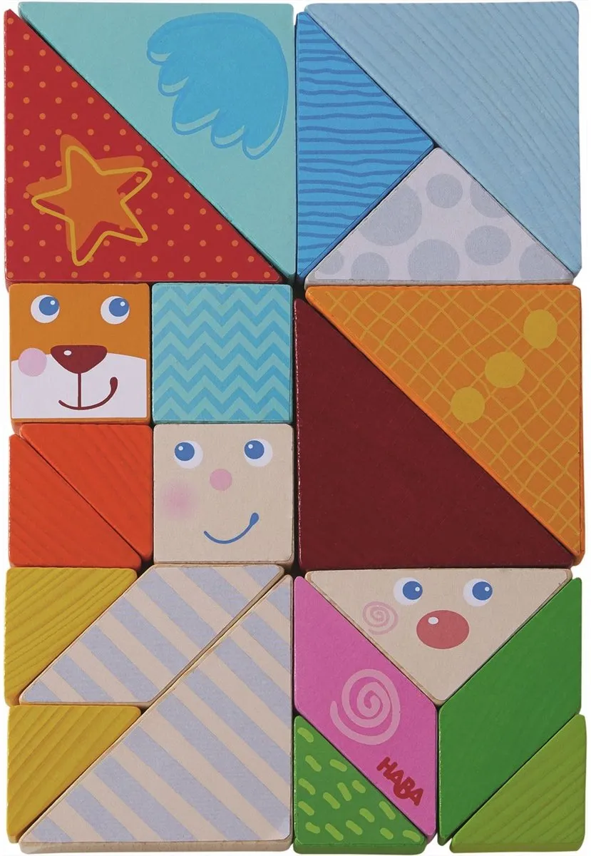Haba Tangrammix Vormenspel - 21-delig Multicolor