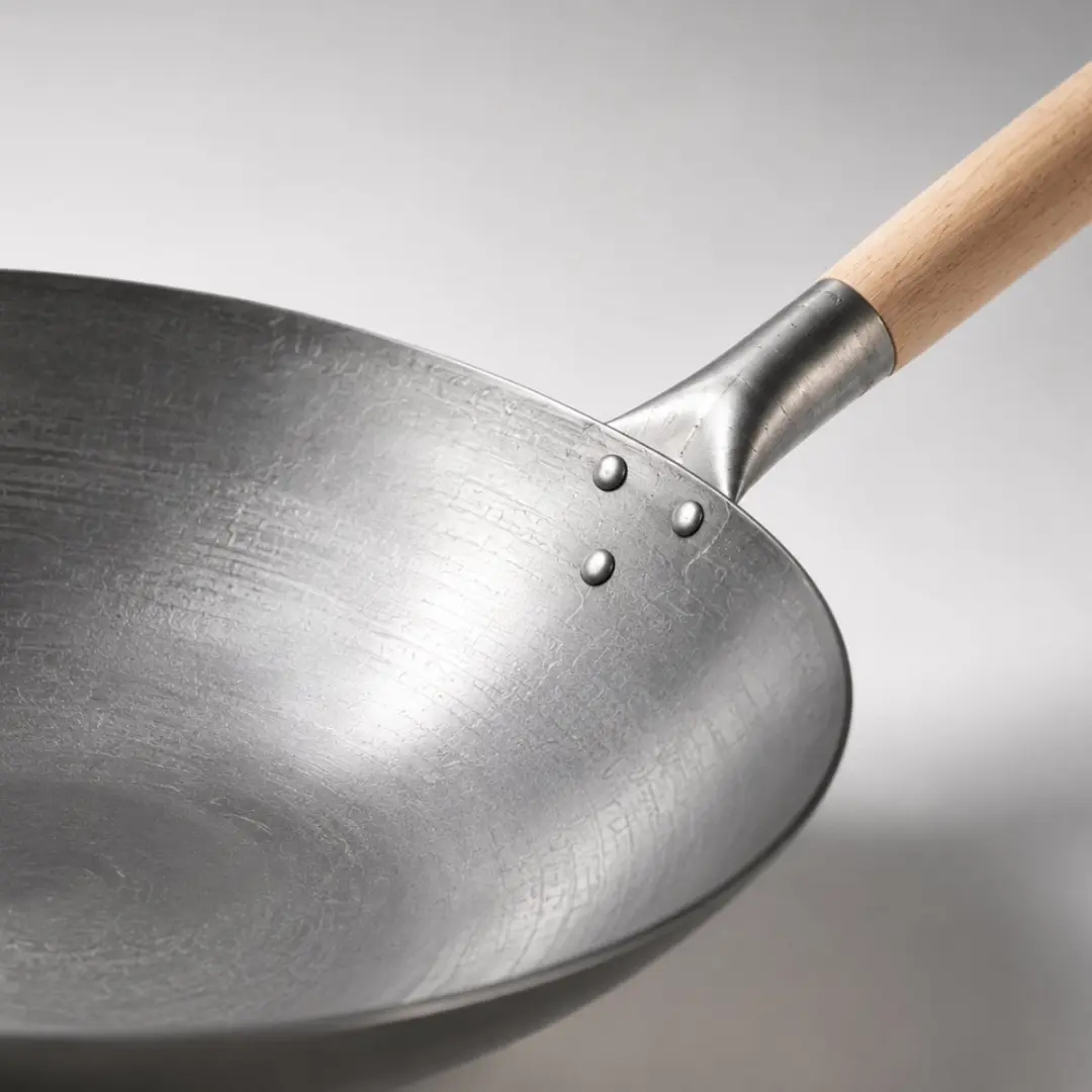 Monolith Wok 40cm - Staal - Bruin