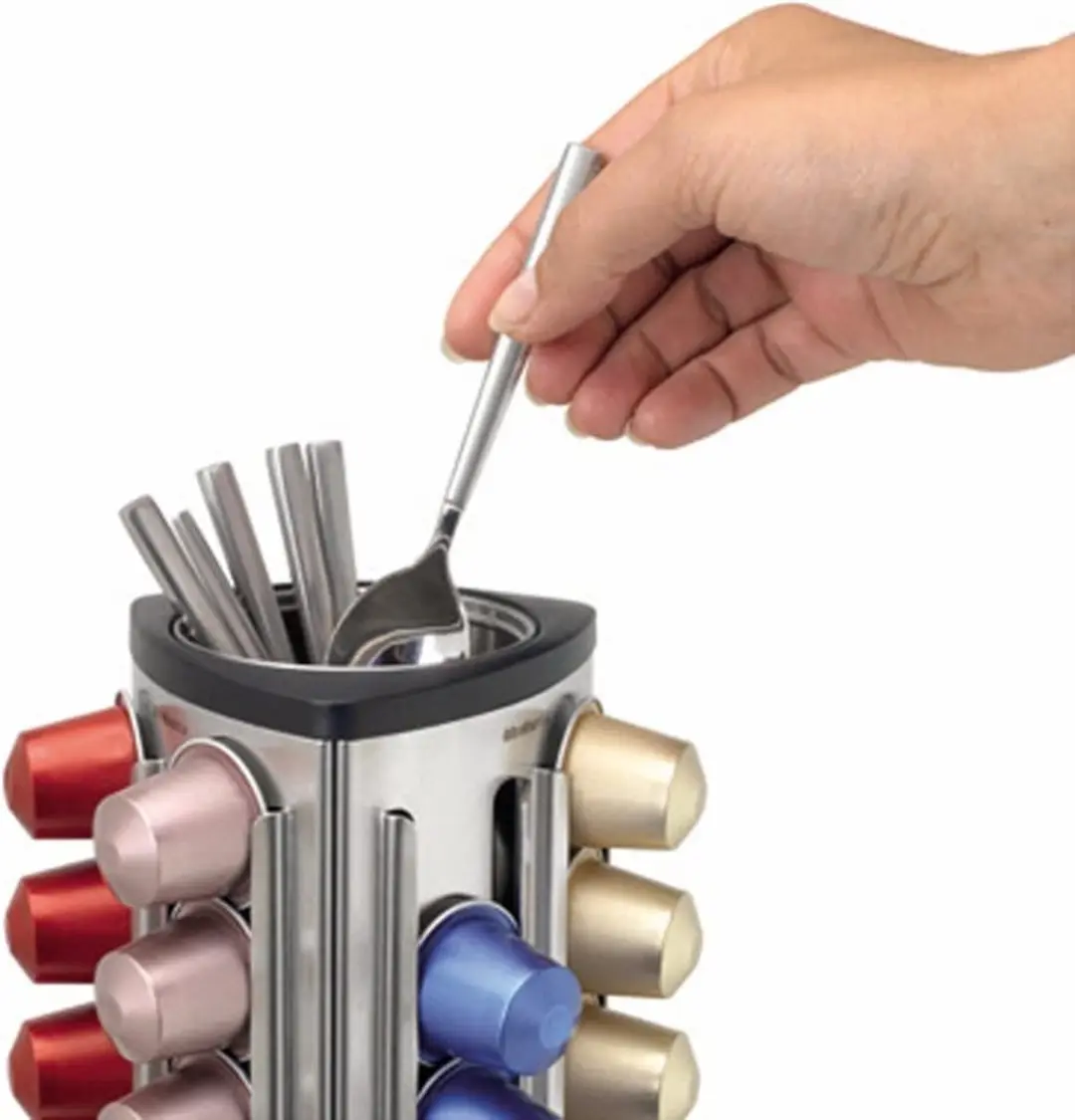 Brabantia Koffiecapsulehouder Nespresso 30 Stuks - Zilver