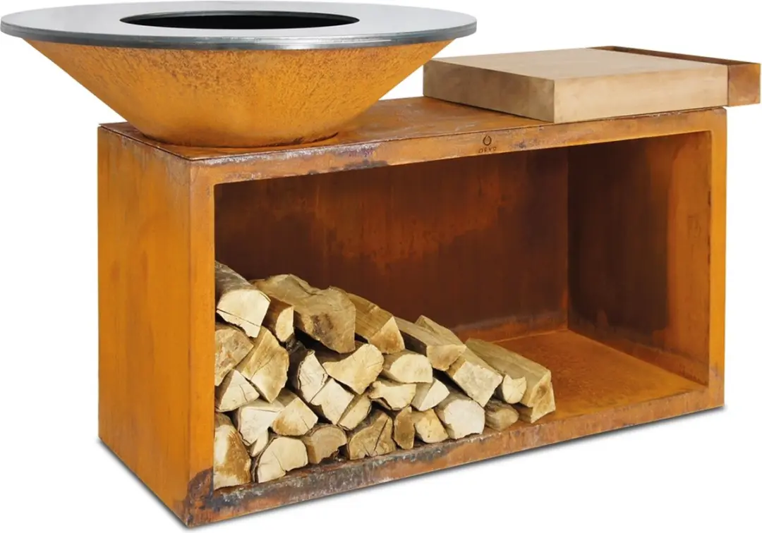 Ofyr Island 100-100 BBQ - 98cm - Roest