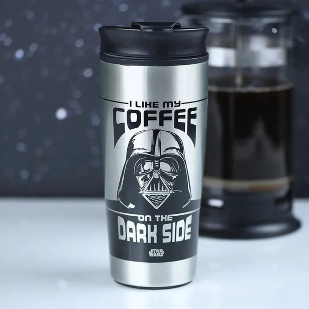 Star Wars I Like My Coffee On The Dark Side Reisbeker 450ml - Metaal - MTM25709