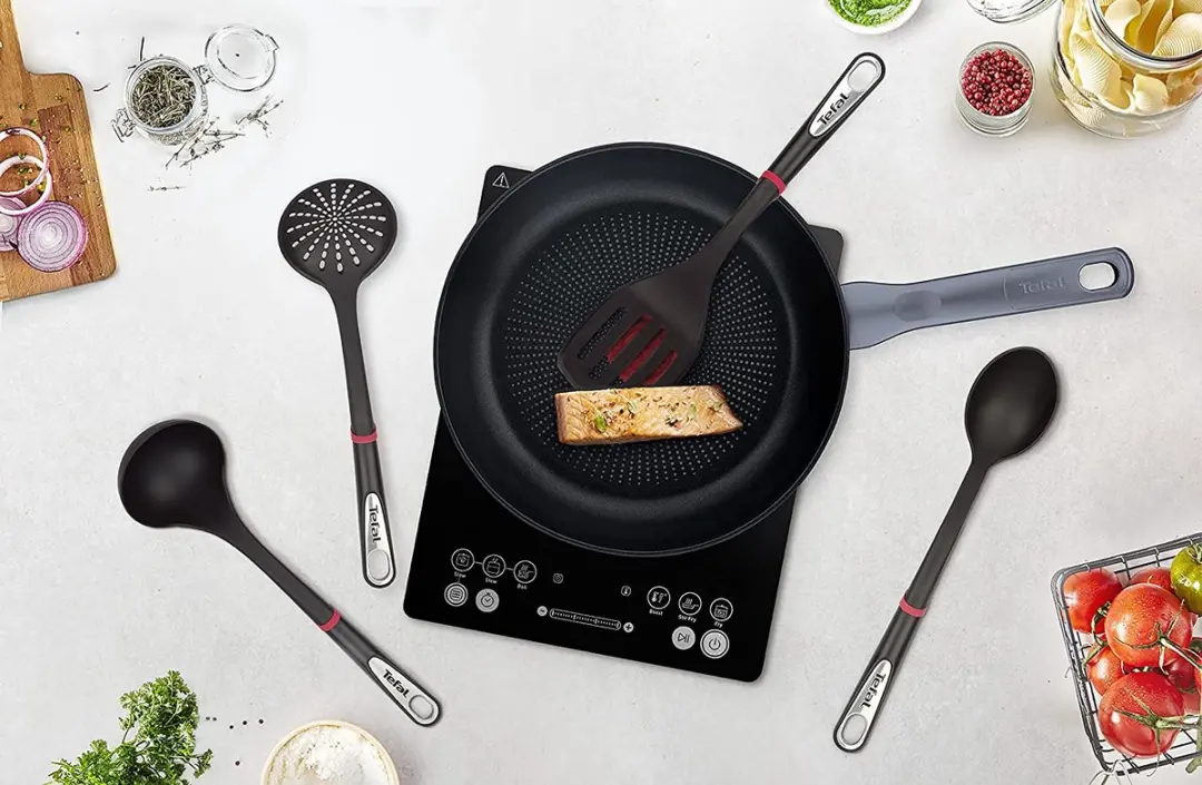 Tefal Keukengereiset - 4 Stuks - Rood/Zwart - afbeelding 2 van 6