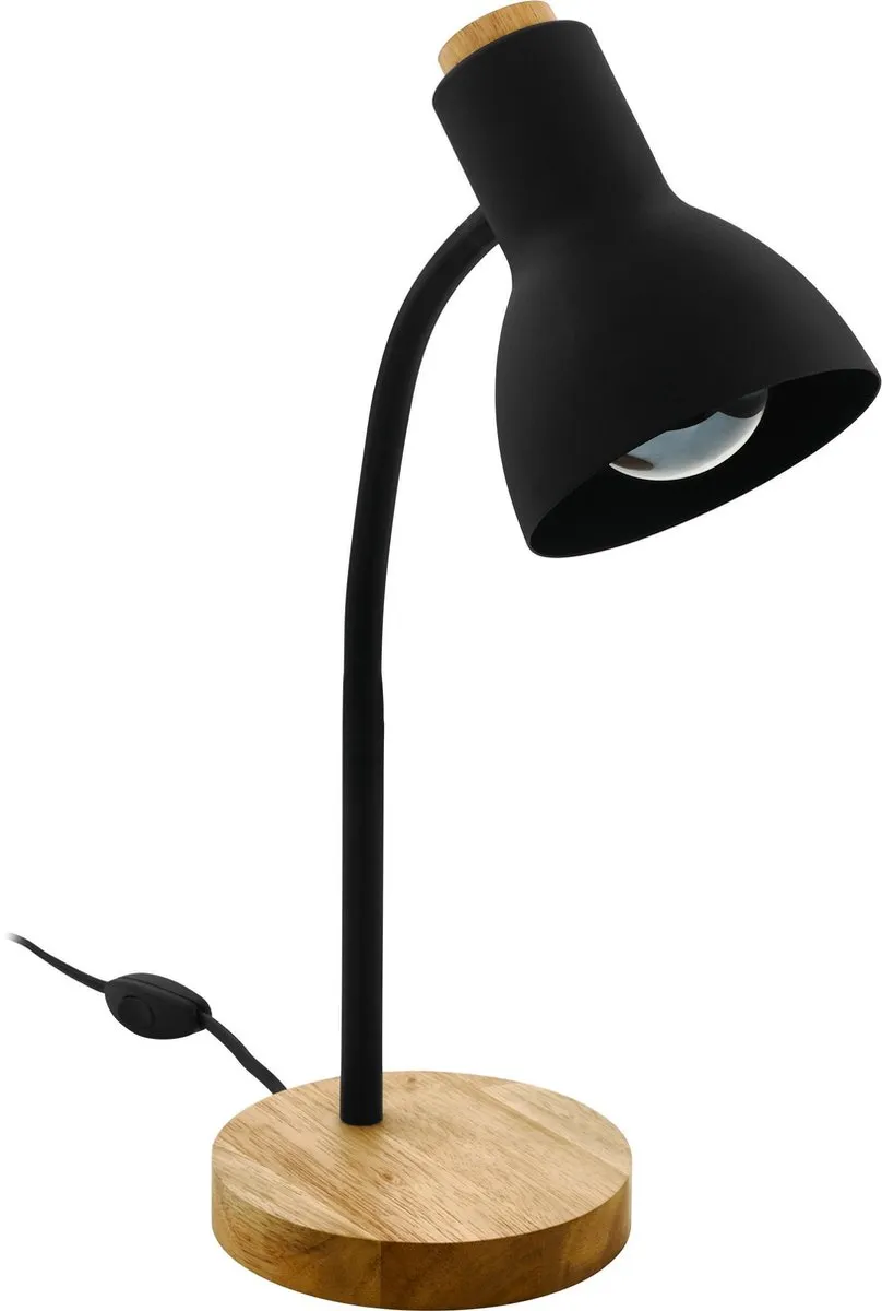 Eglo Veradal Tafellamp E27 - 25W - Bruin/Zwart
