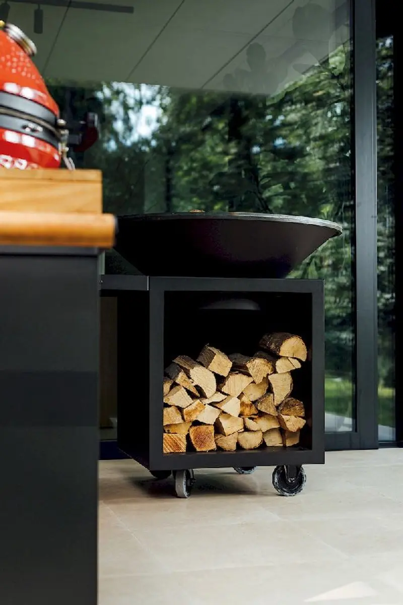 Ofyr Classic Storage Black 100 Pro BBQ - 100cm - 25 Burgers
