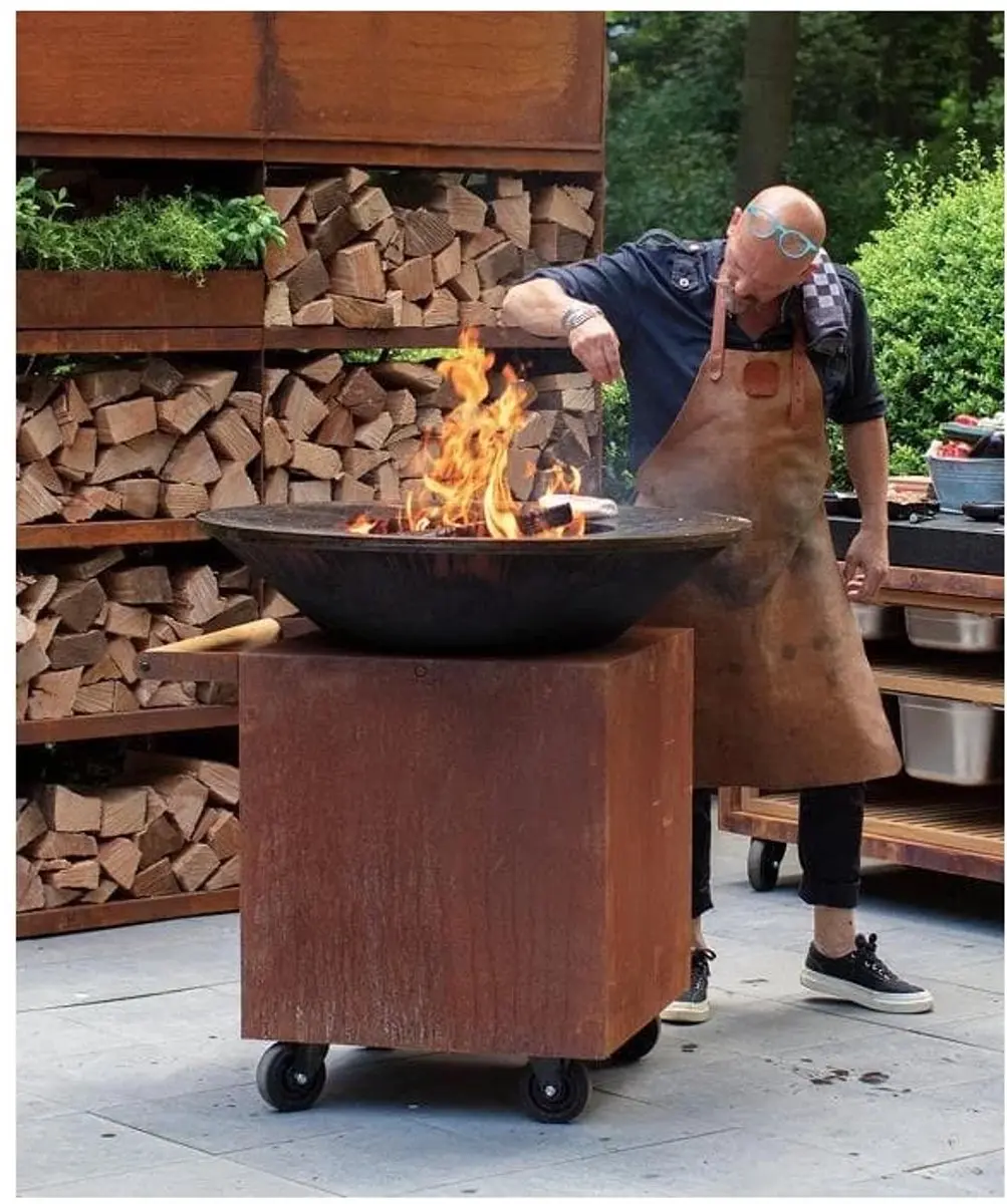 Ofyr Classic+ Corten 100 PRO Barbecue - 100cm