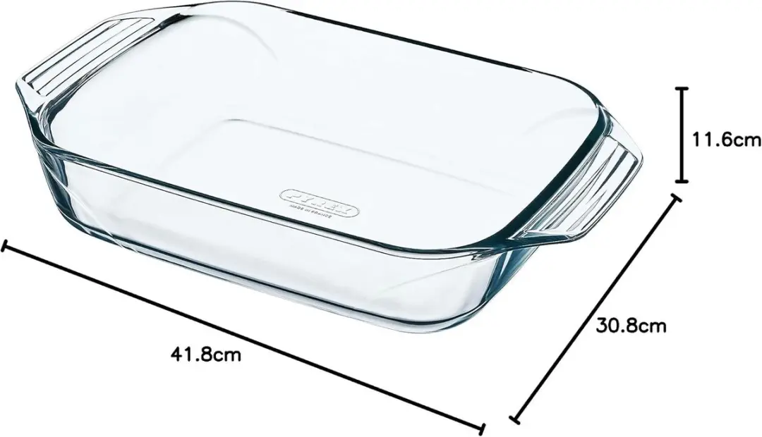 PYREX Ovenschaal Borosilicaatglas 39x25mm - 3 Stuks - afbeelding 5 van 6