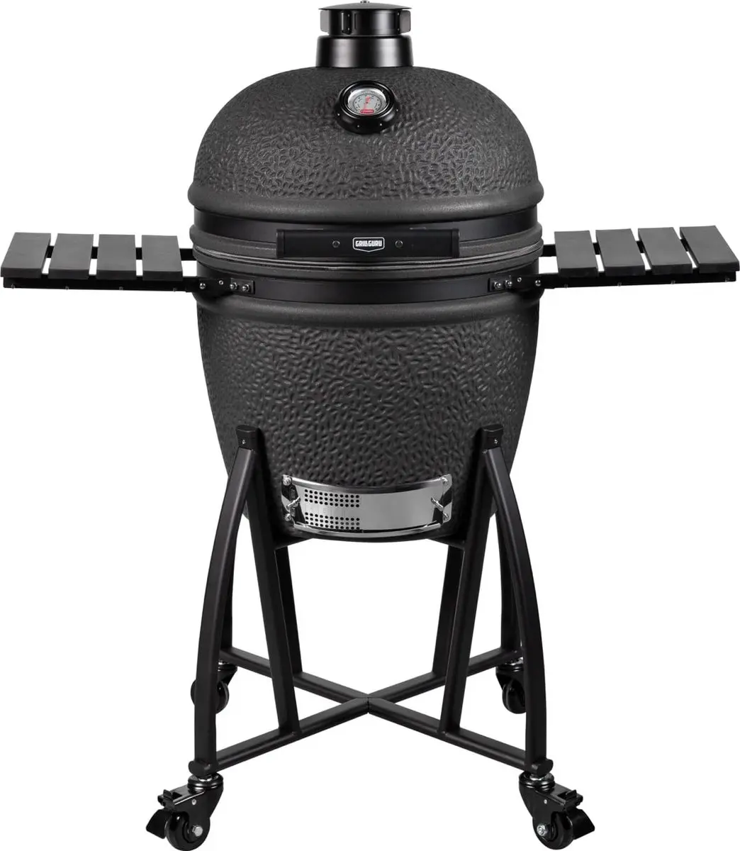 Grill Guru Prime Matzwart Large - 46cm 1 Brander