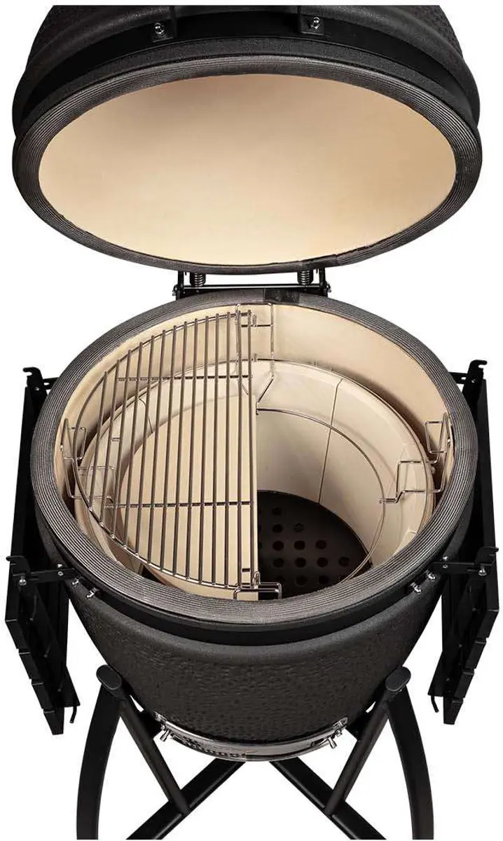 Grill Guru Prime Matzwart Large - 46cm 1 Brander