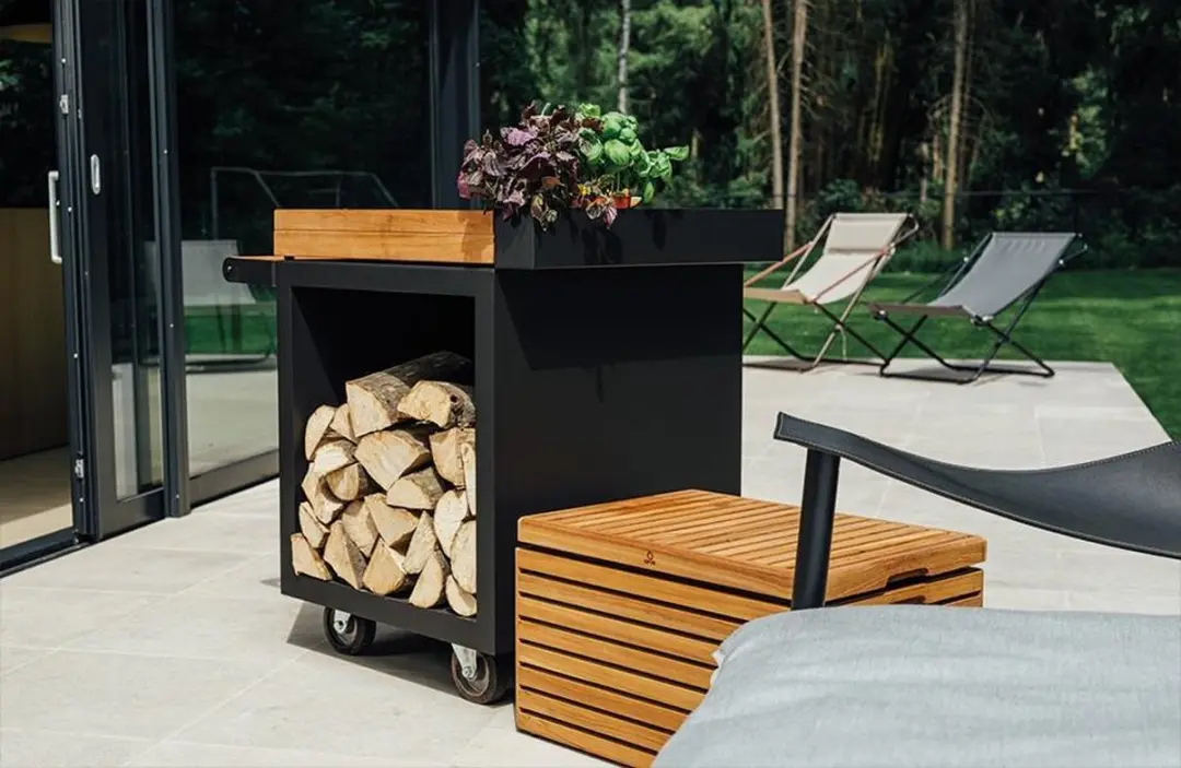 Ofyr Mise en Place Tafel 65 Pro - 1 Brander - Keramiek Donker Grijs