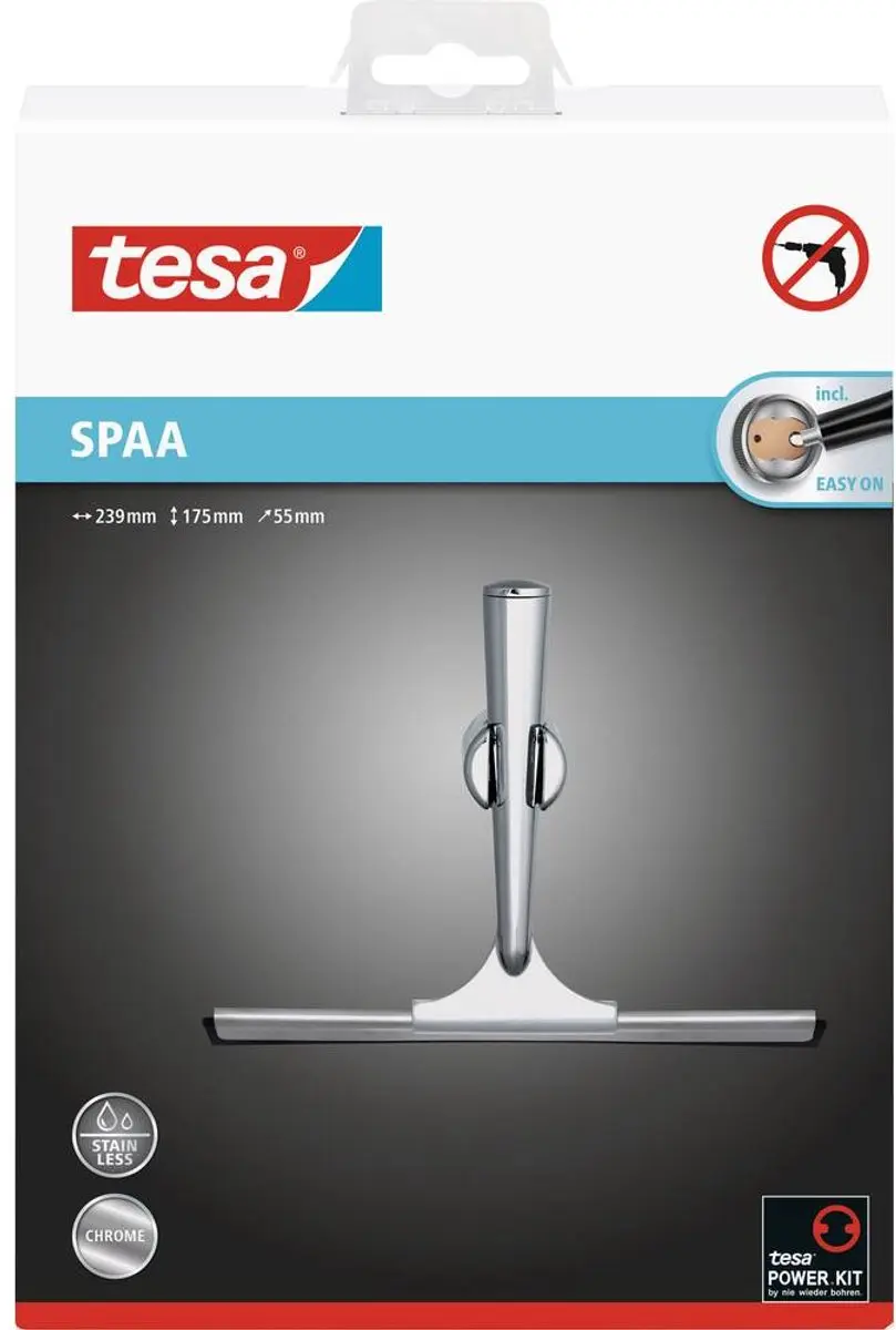 Tesa Spaa Douchetrekker Chroom - Raam