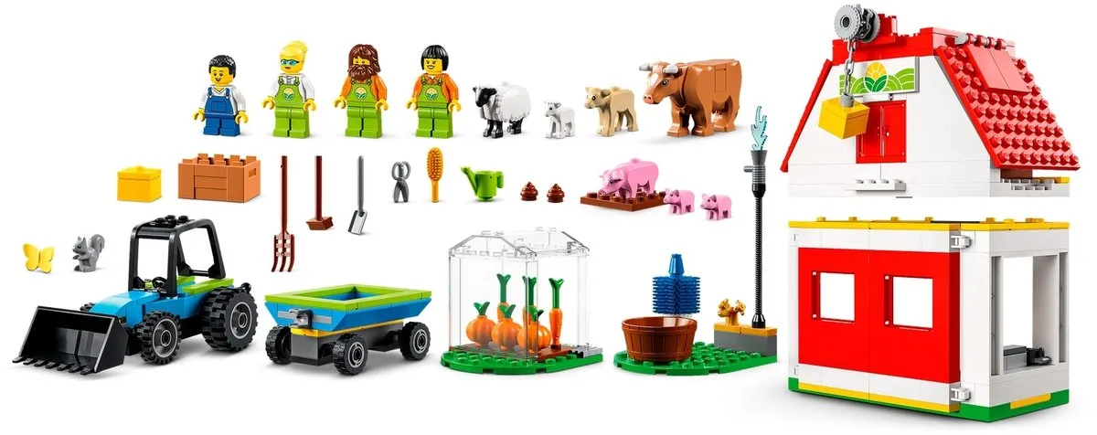 LEGO City Farm Schuur en Dieren 60346 - Meerkleurig